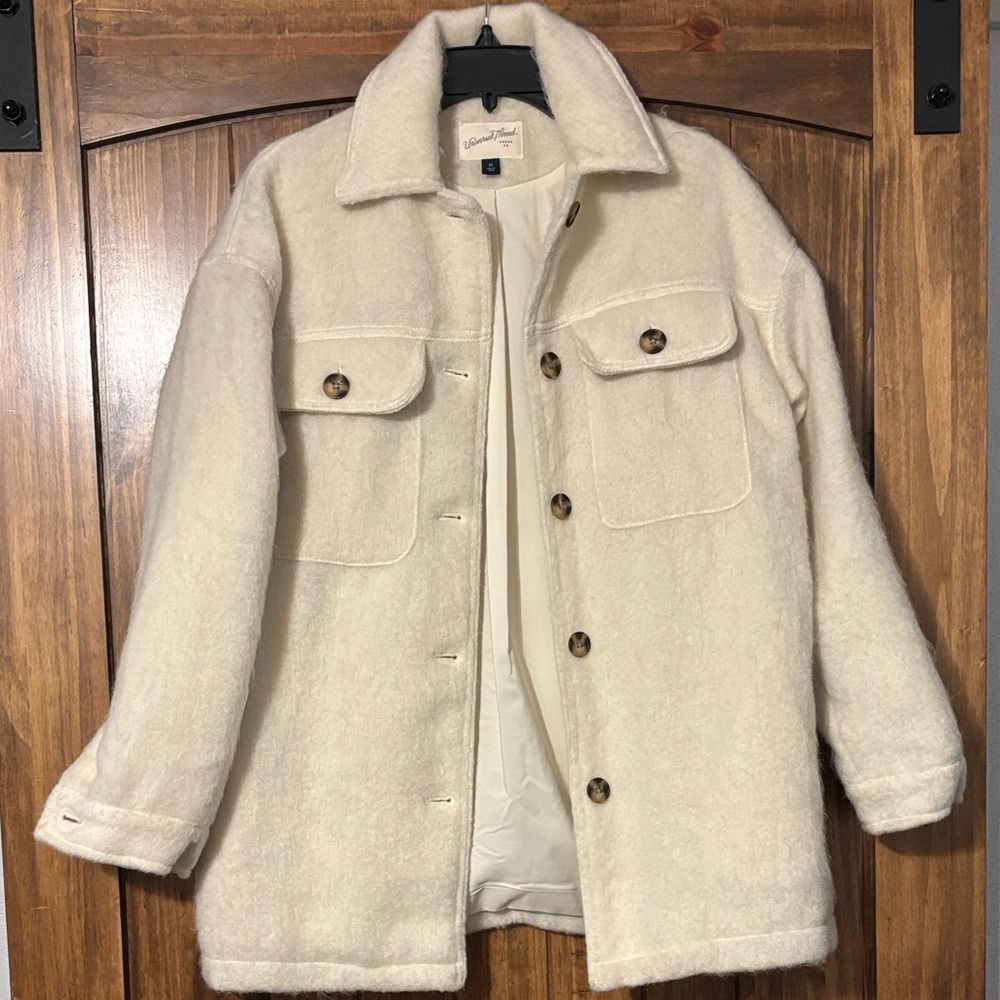 Universal Thread Off-White Wool Jacket - image 1